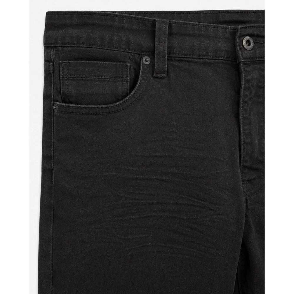 Kenneth Cole New York Mens Tapered Fit Jeans Washed Black 40x32 Denim Pants